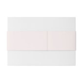 Moderne roze blush bloemenbuikband uitnodigingen wikkel (Achterkant Voorbeeld)