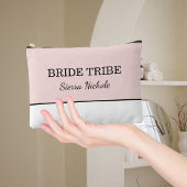Moderne Roze Blush Bruidsstam Etui