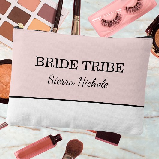 Moderne Roze Blush Bruidsstam Etui