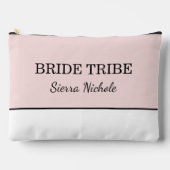 Moderne Roze Blush Bruidsstam Etui (Voorkant)