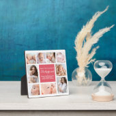 Moderne Roze Blush Eerste Moederdag Foto Fotoplaat (Insitu)