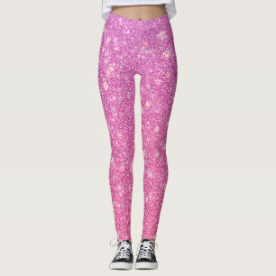 Moderne, roze, blush glitter Sparkles Gift Leggings