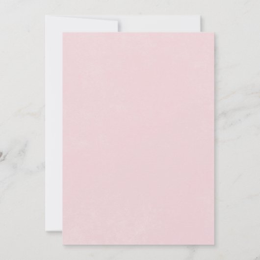 Moderne Roze Blush Hydrangea Bridal Brunch Kaart (Achterkant)