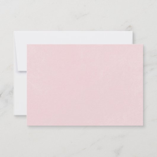 Moderne Roze Blush Hydrangea Bruiloft RSVP Kaartje (Achterkant)