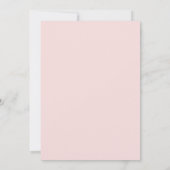 Moderne Roze Blush Trouw Save The Date Kaart (Achterkant)