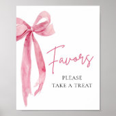 Moderne Roze Boog Afstudeerfeest Voorkeur Teken Poster (Voorkant)