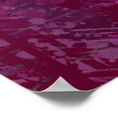 Moderne roze botanische Poster (Hoek)