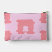 Moderne Roze Broodklem Geometrische Silhouet Etui (Achterkant)