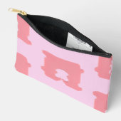 Moderne Roze Broodklem Geometrische Silhouet Etui (Open)
