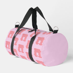 Moderne Roze Broodklem Geometrische Silhouet Plunjezak
