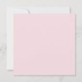 Moderne Roze Bruidsdouche Bedankkaart Kaart (Achterkant)