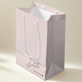 Moderne Roze Bruidsmeisje voorstel Gift Bag Medium Cadeauzakje