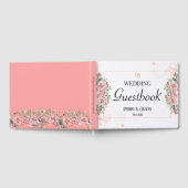 Moderne roze bruiloft gastenboek (Volledig)