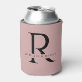 Moderne Roze Bruiloft Koelbox/Coozie Blikjeskoeler (Blikje Voorkant)