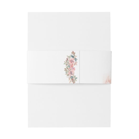 Moderne roze bruiloft uitnodigingen wikkel (Achterkant Voorbeeld)