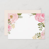 Moderne roze bruine Kaart (Voorkant / Achterkant)