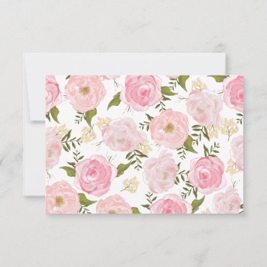 Moderne  roze bruine Kaart (Achterkant)