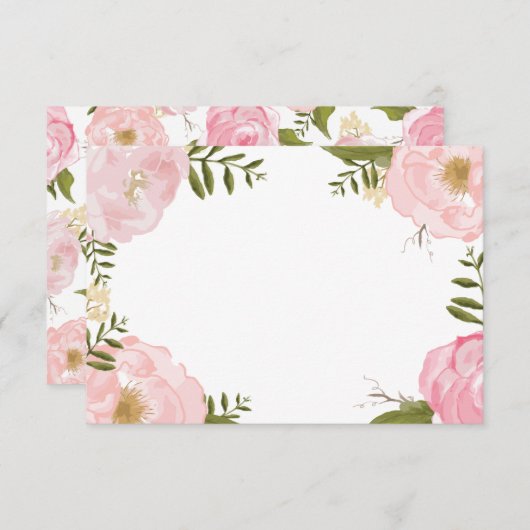 Moderne roze bruine Kaart (Voorkant / Achterkant)