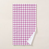 Moderne Roze Buffalo Checks Bad Handdoek (Handdoek)