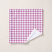 Moderne Roze Buffalo Checks Bad Handdoek (Wasdoekje)