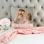 Moderne roze bundelroze fotocadeau kussen<br><div class="desc">Moderne roze bundelroze fotocadeau</div>