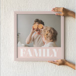 Moderne roze bundelroze fotocadeau poster<br><div class="desc">Moderne roze bundelroze fotocadeau</div>