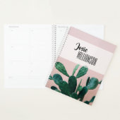 Moderne roze cactus planner (Display)