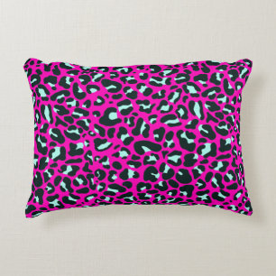 Moderne Roze Cheetah Leopard Dierenprint Accent Kussen