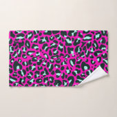 Moderne Roze Cheetah Leopard Dierenprint Bad Handdoek (Handdoek)