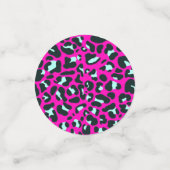 Moderne Roze Cheetah Leopard Dierenprint Confetti (Kleine voorkant)