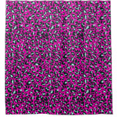Moderne Roze Cheetah Leopard Dierenprint Douchegordijn (Voorkant)