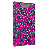 Moderne Roze Cheetah Leopard Dierenprint Klembord (Rechts)