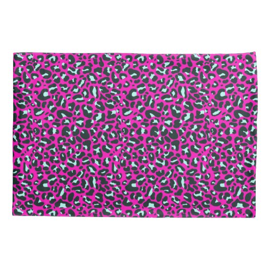 Moderne Roze Cheetah Leopard Dierenprint Kussensloop (Achterkant)