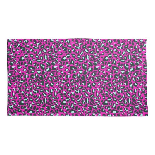 Moderne Roze Cheetah Leopard Dierenprint Kussensloop (Achterkant)