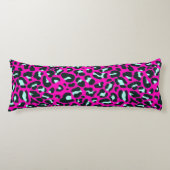 Moderne Roze Cheetah Leopard Dierenprint Lichaamskussen (Voorkant)