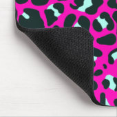 Moderne Roze Cheetah Leopard Dierenprint Muismat (Hoek)