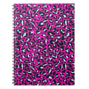 Moderne Roze Cheetah Leopard Dierenprint Notitieboek