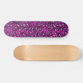 Moderne Roze Cheetah Leopard Dierenprint Persoonlijk Skateboard (Horizontaal)