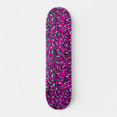 Moderne Roze Cheetah Leopard Dierenprint Persoonlijk Skateboard (Voorkant)