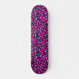 Moderne Roze Cheetah Leopard Dierenprint Persoonlijk Skateboard