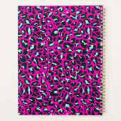 Moderne Roze Cheetah Leopard Dierenprint Planner (Achterkant)