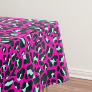 Moderne Roze Cheetah Leopard Dierenprint Tafelkleed