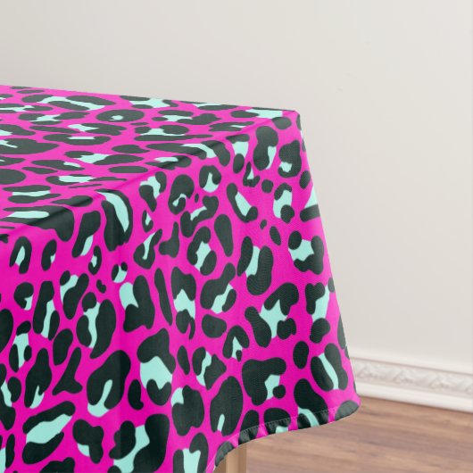 Moderne Roze Cheetah Leopard Dierenprint Tafelkleed (Voorbeeld)