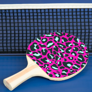 Moderne Roze Cheetah Leopard Dierenprint Tafeltennisbatje