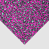 Moderne Roze Cheetah Leopard Dierenprint Tissuepapier (Detail)