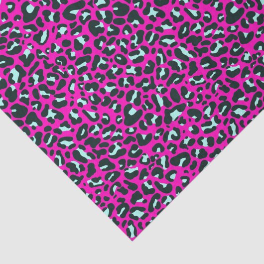 Moderne Roze Cheetah Leopard Dierenprint Tissuepapier (Detail)