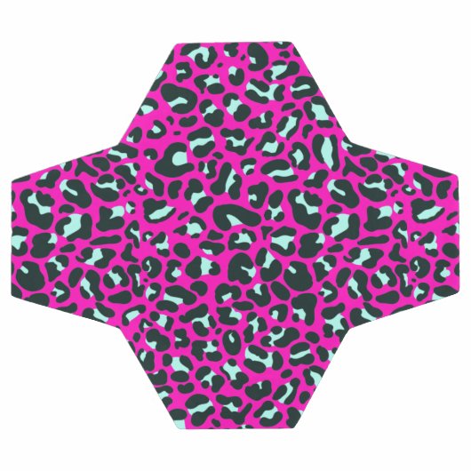 Moderne Roze Cheetah Leopard Dierenprint Voetbal (Enkel)