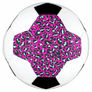 Moderne Roze Cheetah Leopard Dierenprint Voetbal