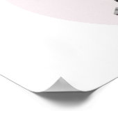 Moderne roze Cherry Tree Bonsai & Rising Sun Poster (Hoek)