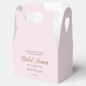 Moderne Roze Chic Vrijgezellenfeest Gold Script Aa Bedankdoosjes (Geopend)